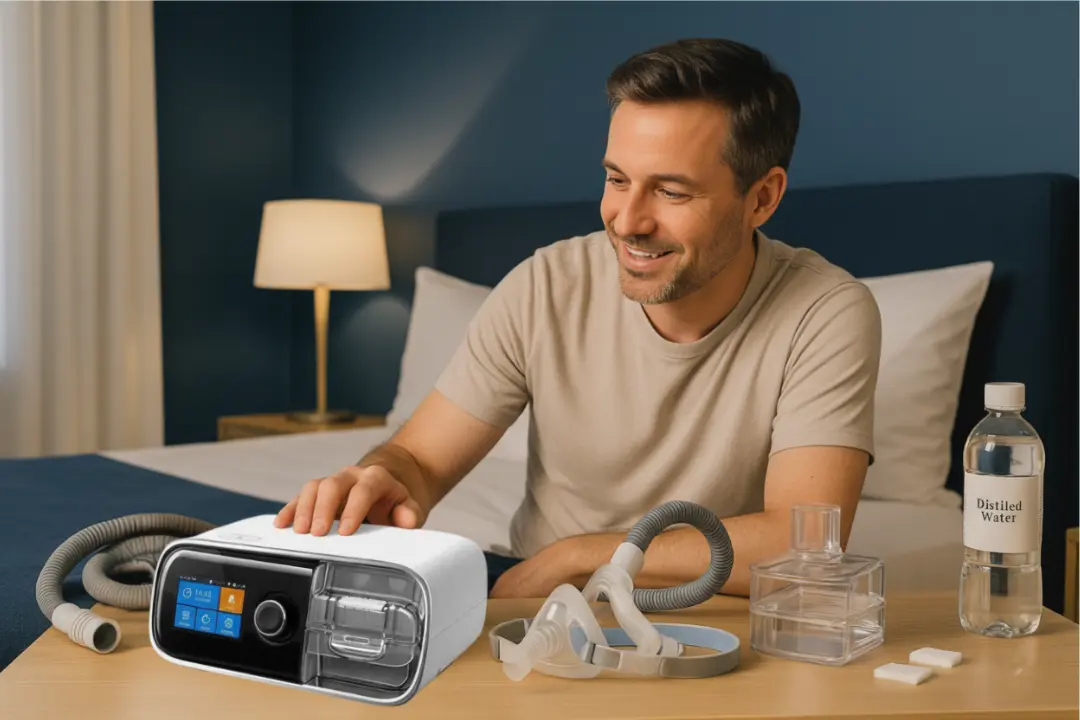 CPAP filters and machine setup for allergy sufferers
