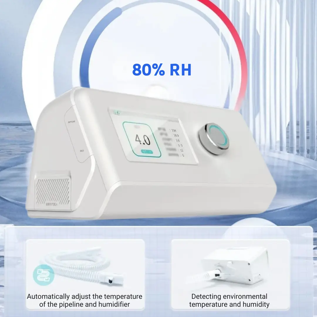 Person sleeping with OEM S/BiPAP Machine