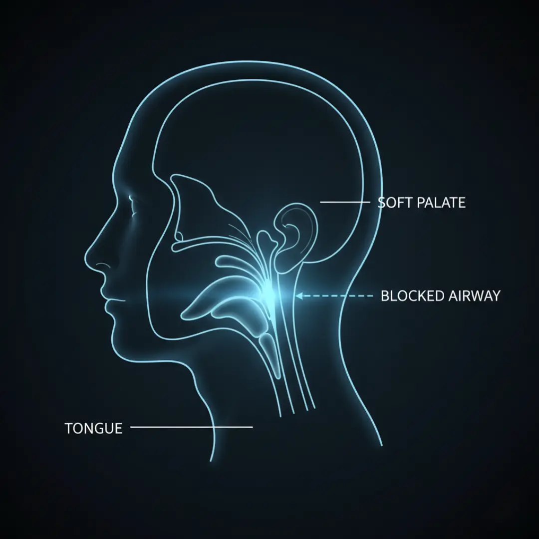 Sleep apnea symptoms illustration