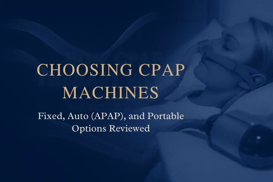 Choosing CPAP Machines: Fixed, Auto (APAP), and Travel CPAP Options ...