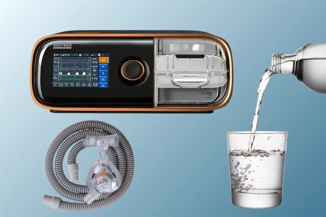 Clean CPAP humidifier parts drying on towel, ready for reassembly