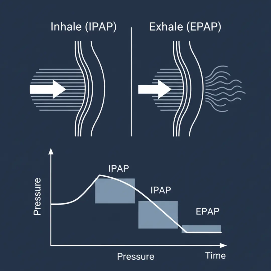 BiPAP machine illustration