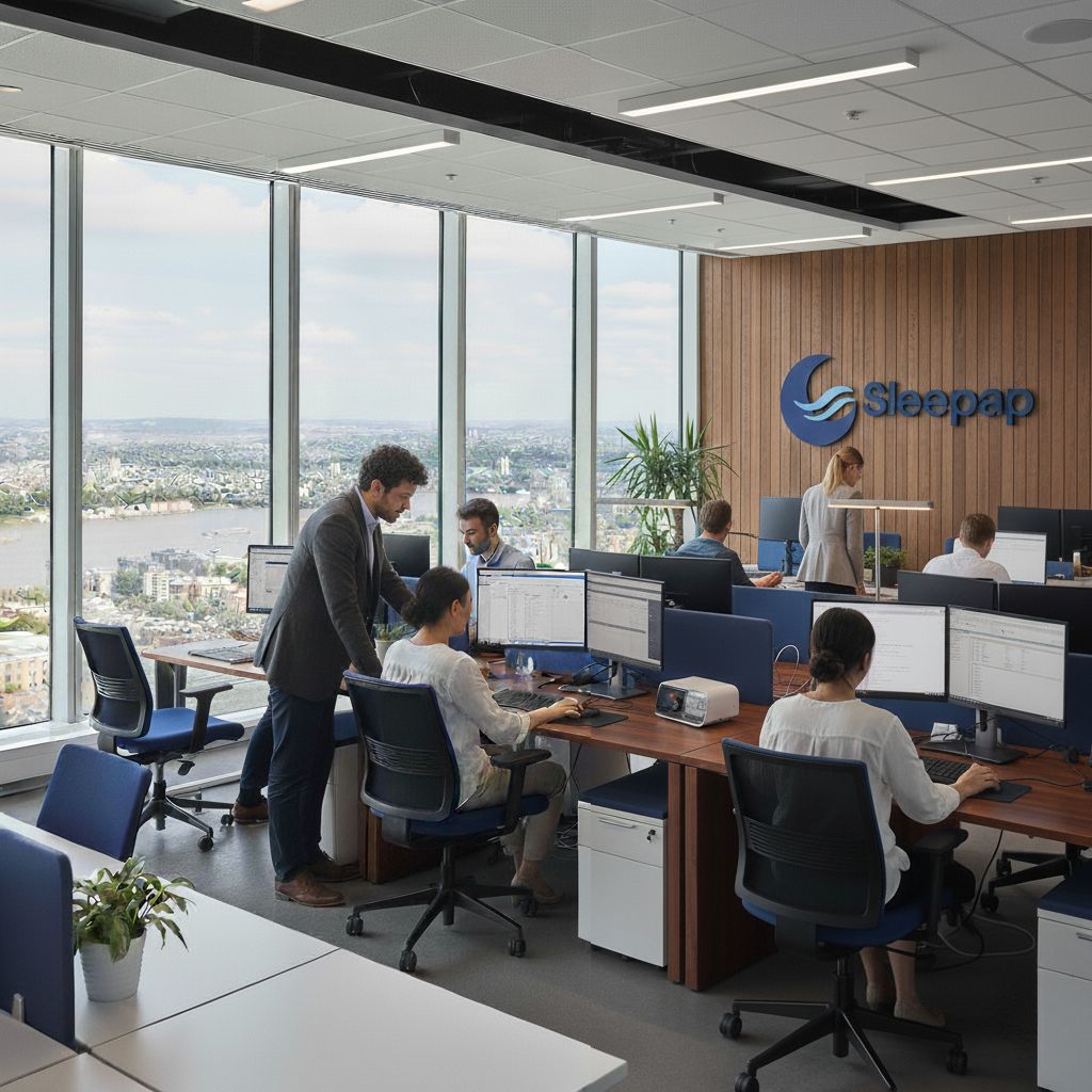 Soft abstract illustration representing calm and sleep