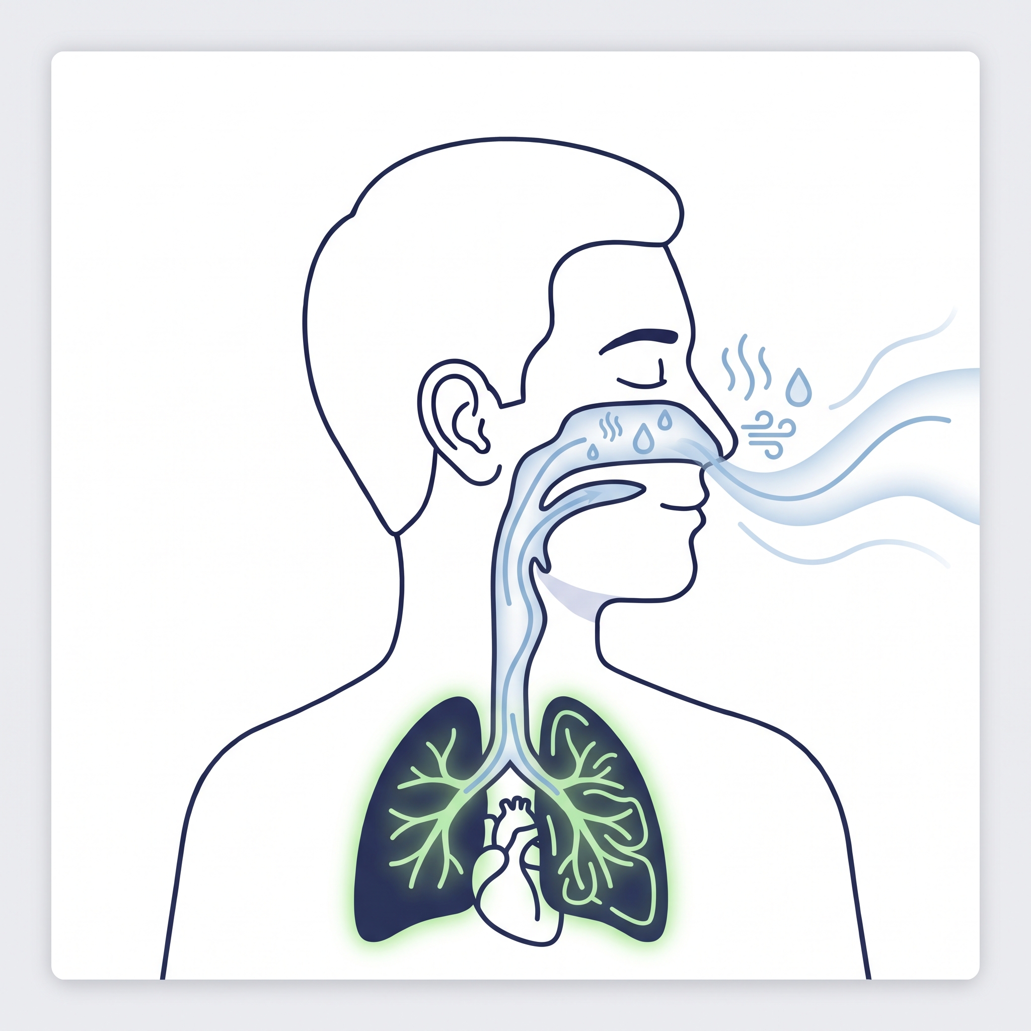 Humidified air flowing in